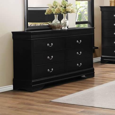 Generation Trade Louis Philippe 119294 Dresser - Black IMAGE 1